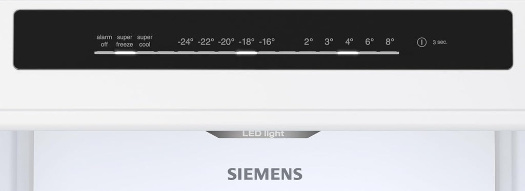 SIEMENS KG39EAICA iQ500 Kühl-Gefrier-Kombination, 201 x 60 cm, 249 L Kühlen + 94 L Gefrieren, LowFrost seltener abtauen, LED-Beleuchtung gleichmige Ausleuchtung, BigBox Platz für groes Gefriergut