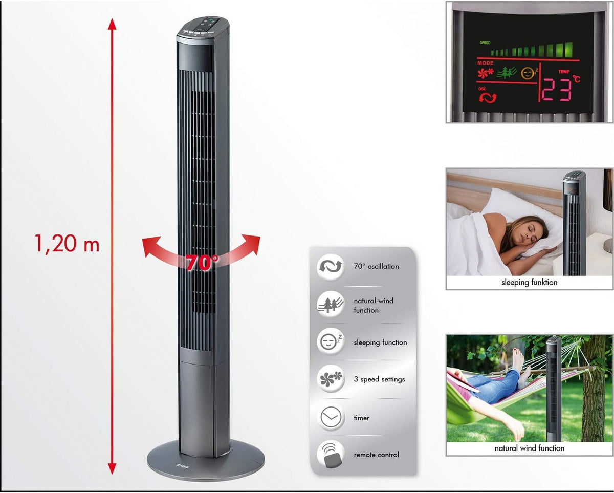 Trisa Electronics 9346.4310 Turmventilator "Fresh Breeze"