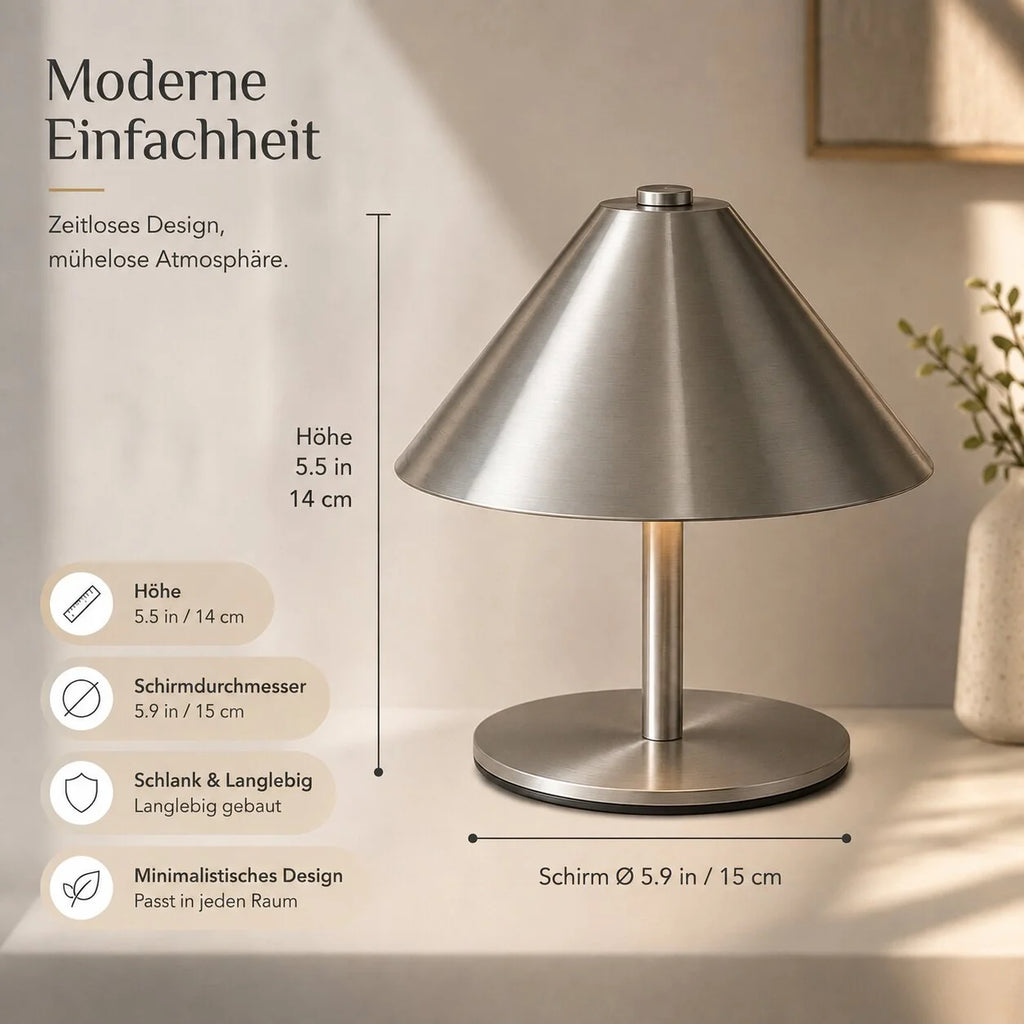 LED Tischlampe mit Touch Sensor | Samtlicht