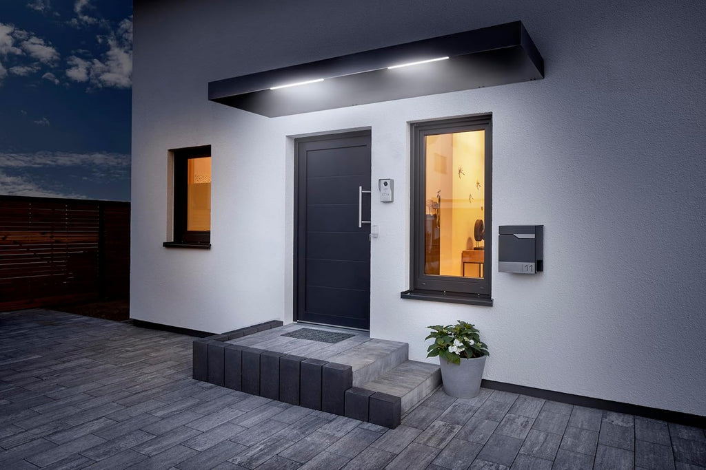 Gutta Rechteckvordach BS 250 Anthrazit | Maße: 250 x 90 x 15,5 cm (BxTxH)