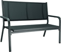 BasicPlus 2-Sitzerbank 138cm Aluminium/Textilene