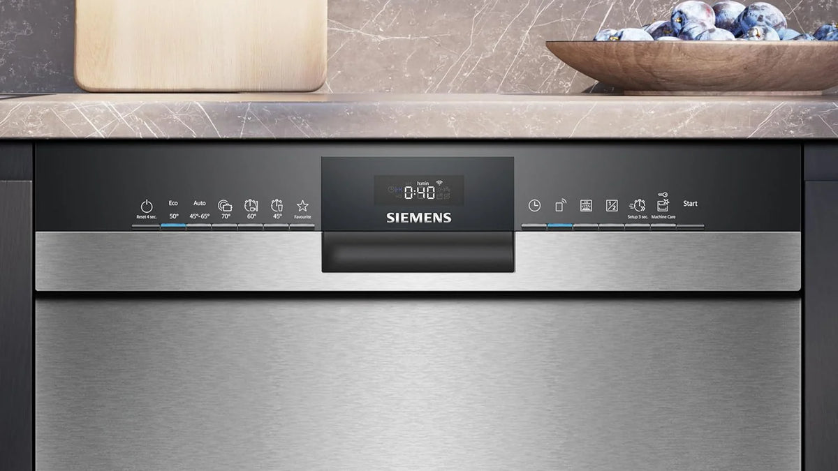 Siemens SN63EX14VE, iQ300 Smarter Geschirrspüler, Vollintegrierte Spülmaschine mit Besteckschublade, 60 cm, Auto Türöffnung dank autoOpen dry, Besonders leise durch iQdrive-Motor, infoLight aquaStop