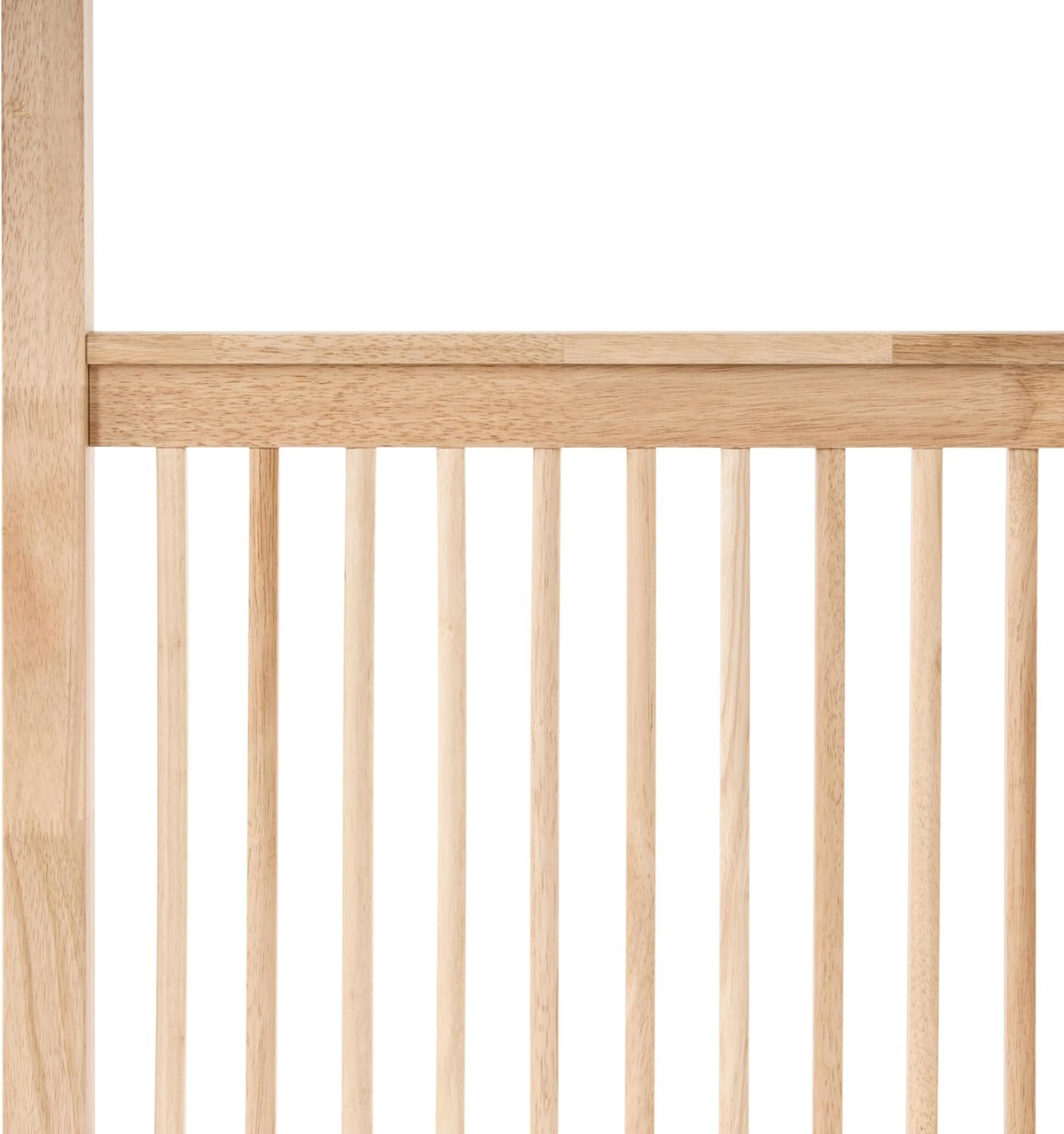Beliani Himmelbett Holz Hellbraun 180 x 200 cm mit Lattenrost modern Harfleur