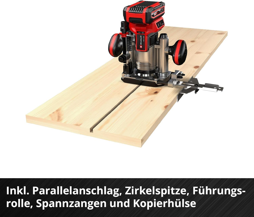Einhell Professional Akku-Kantenfräse TP-ET 18 Li BL-Solo Power X-Change (18V, Li-Ion, 40 mm Hubhöhe, Brushless-Motor, Lieferung ohne Akku & ohne Ladegerät)