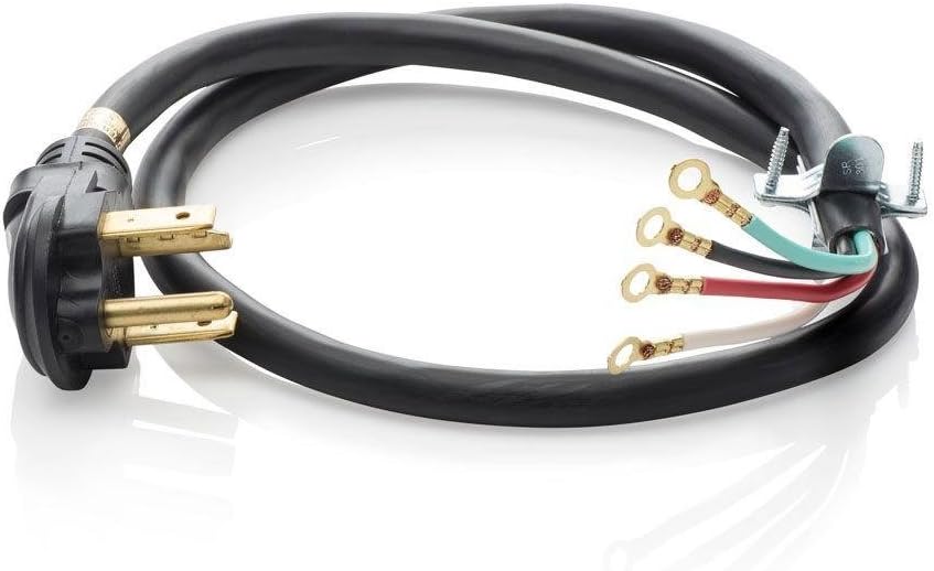 Smart Choice 1,8 m langes 30 Amp 4-Zinken-Trocknerkabel.