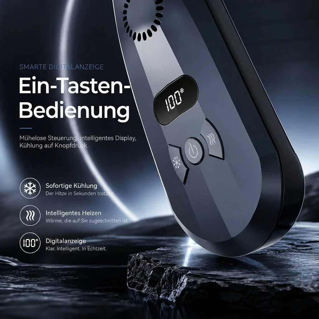 Nackenventilator mit Kühl- und Heizfunktion | Klimareif