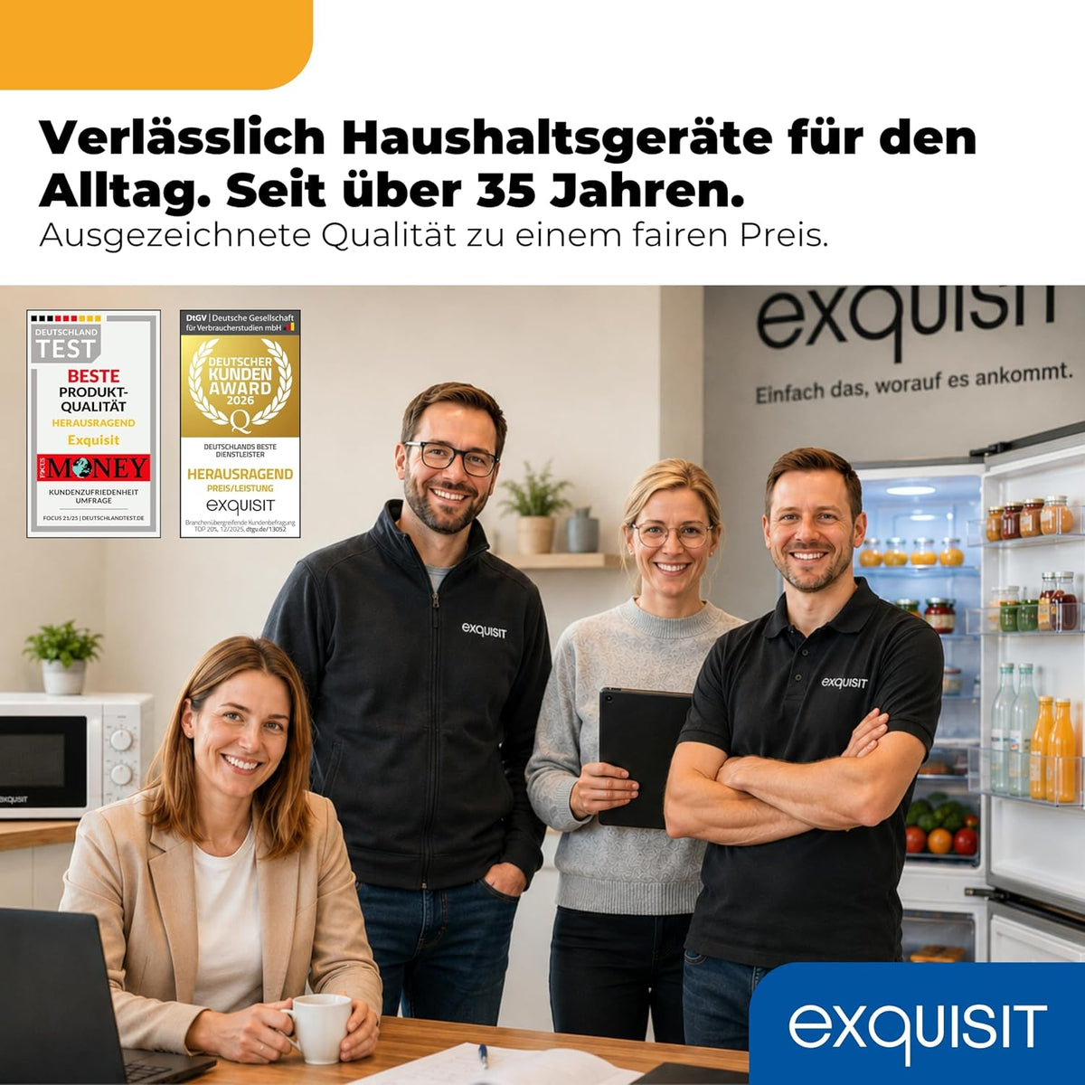 Exquisit Kühl-Gefrierkombination 253 l No Frost | Energieklasse C | leise 39 dB | schmal 54,5 cm | Schnellgefrieren | KGC5265-70-NF-040C weiss | Weiß