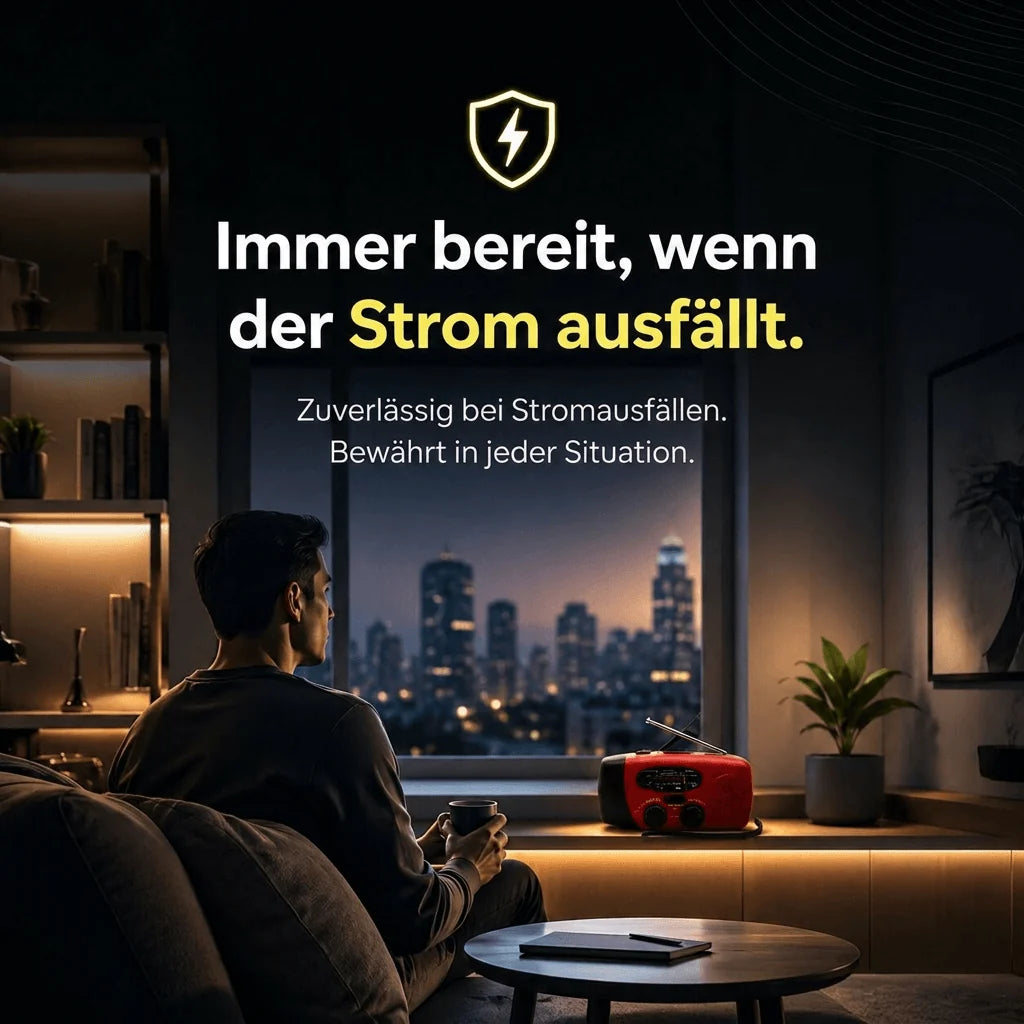 Notfallradio mit Kurbel und Solar | Rettungsfunk