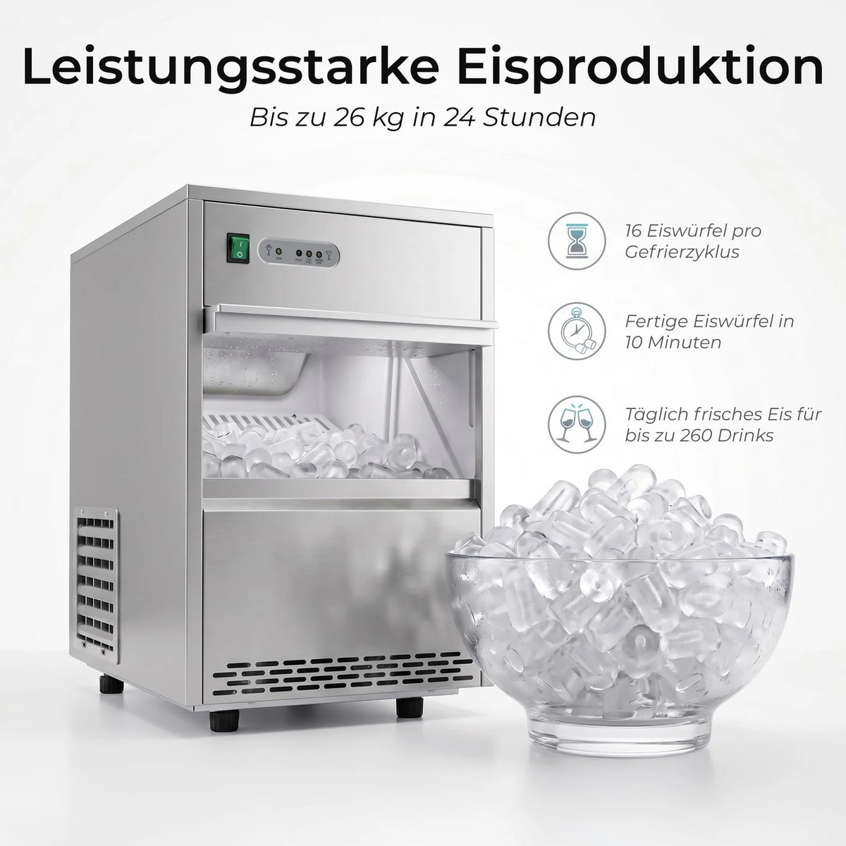 Power Eiswürfelmaschine