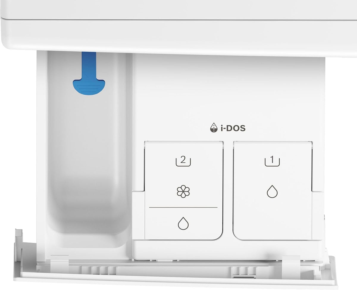 WGH244A40, Serie 6, Smarte Waschmaschine 9 kg, 1400 UpM, i-DOS, Fleckenautomatik, Iron Assist für weniger Falten, Nachlegefunktion, Active Water Plus, Hygienisch Waschen