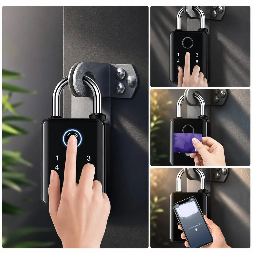 Fingerprint Vorhängeschloss für außen | Fingerwacht