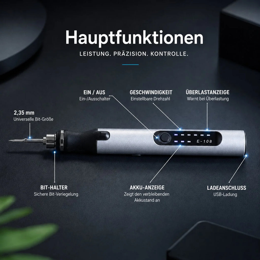 Akku Gravierstift mit 56-teiligem Zubehör | Gravellon