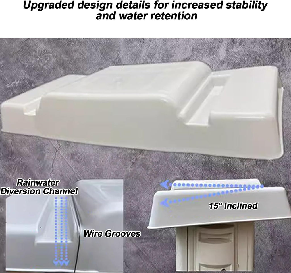 Abdeckung für Outdoor-Klimaanlagen, universal, wasserdicht, AC-Abdeckung für Mini-Split-Wärmepumpe, Monoblock-Design mit Spanngurten, passend für Kondensator und Kompressor (94 x 45,7 cm)