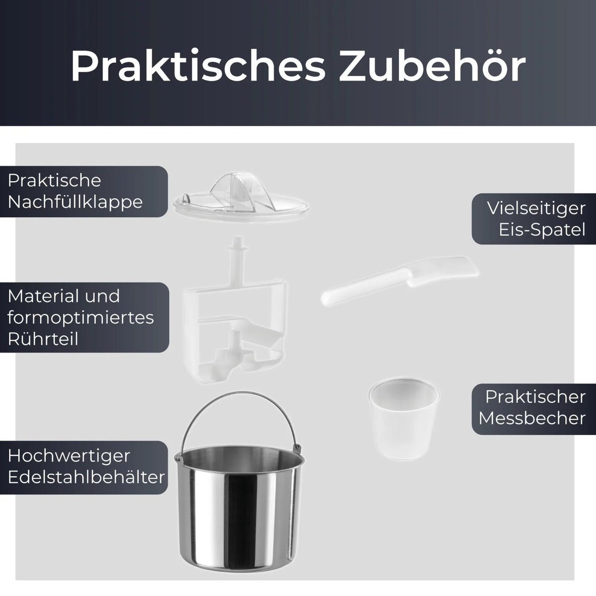 2-in-1 Eismaschine 2L