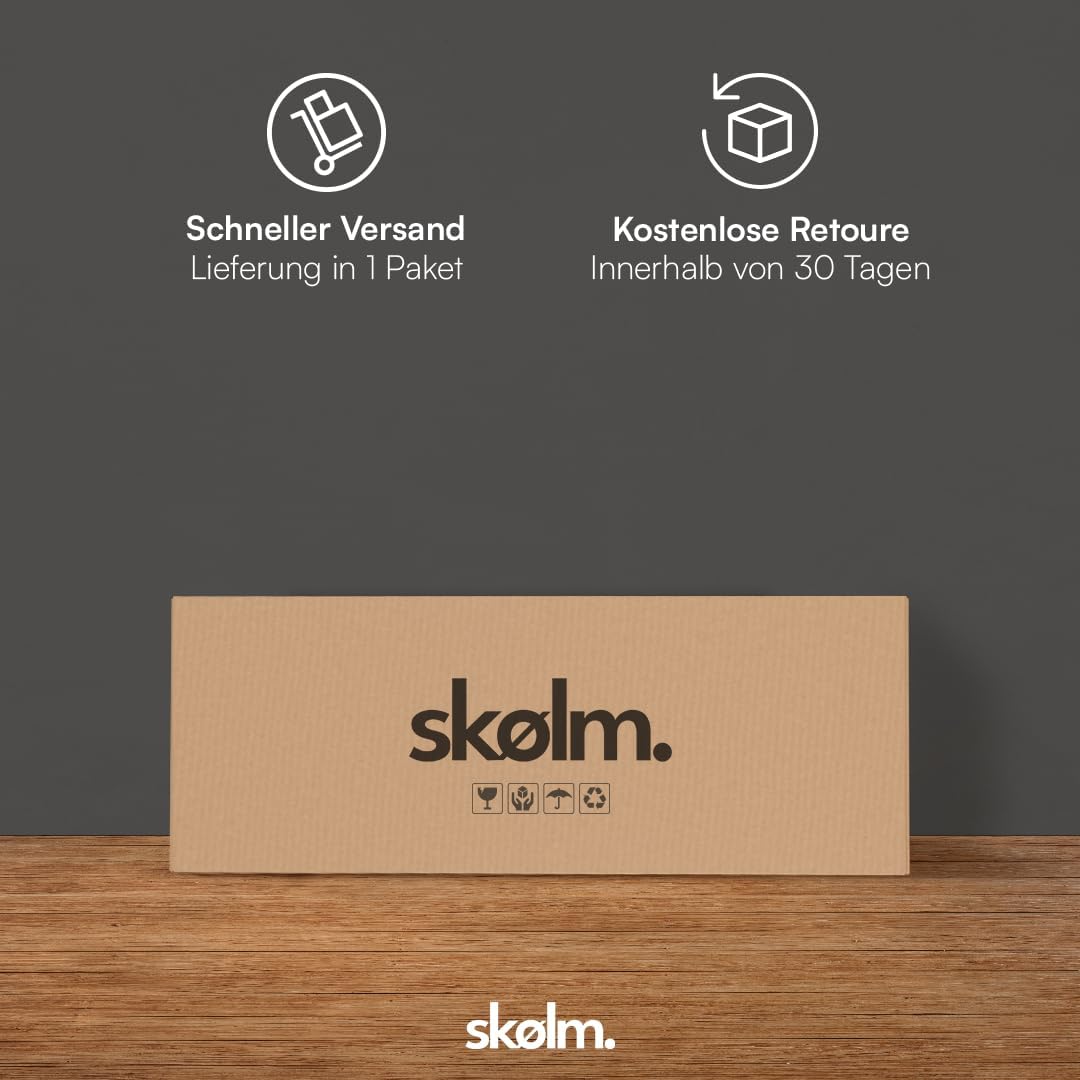 skølm Ituri Metall Kommode – Metallschrank mit 3 verstellbaren Fächern – Sideboard Wohnzimmer Terrakotta – Aufbewahrungsschrank aus Stahl – Highboard im Industrial Design – Büroschrank/Flurschrank