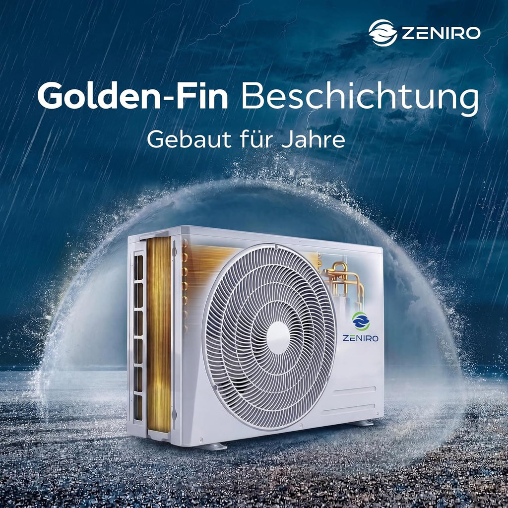 Split Klimaanlage 18000 BTU Set - TURBO Cooling - mit Ionisator & WiFi/App-Funktion Klimagerät Kühlen A++/Heizen A+ 5,2kW Sehr Leise - Fernbedienung, Timerfunktion - Montagematerial