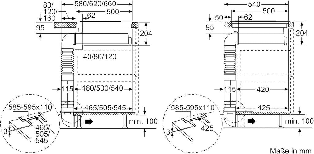 PKM845F11E Serie 6 Glaskeramik-Kochfeld mit Dunstabzug (autark), 80 cm breit, CombiZone Kombination zweier Kochzonen, PowerBoost schnelleres Kochen, DirectSelect intuitive Bedienung