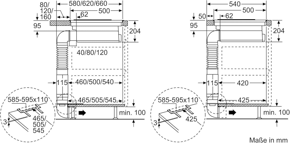 PKM845F11E Serie 6 Glaskeramik-Kochfeld mit Dunstabzug (autark), 80 cm breit, CombiZone Kombination zweier Kochzonen, PowerBoost schnelleres Kochen, DirectSelect intuitive Bedienung