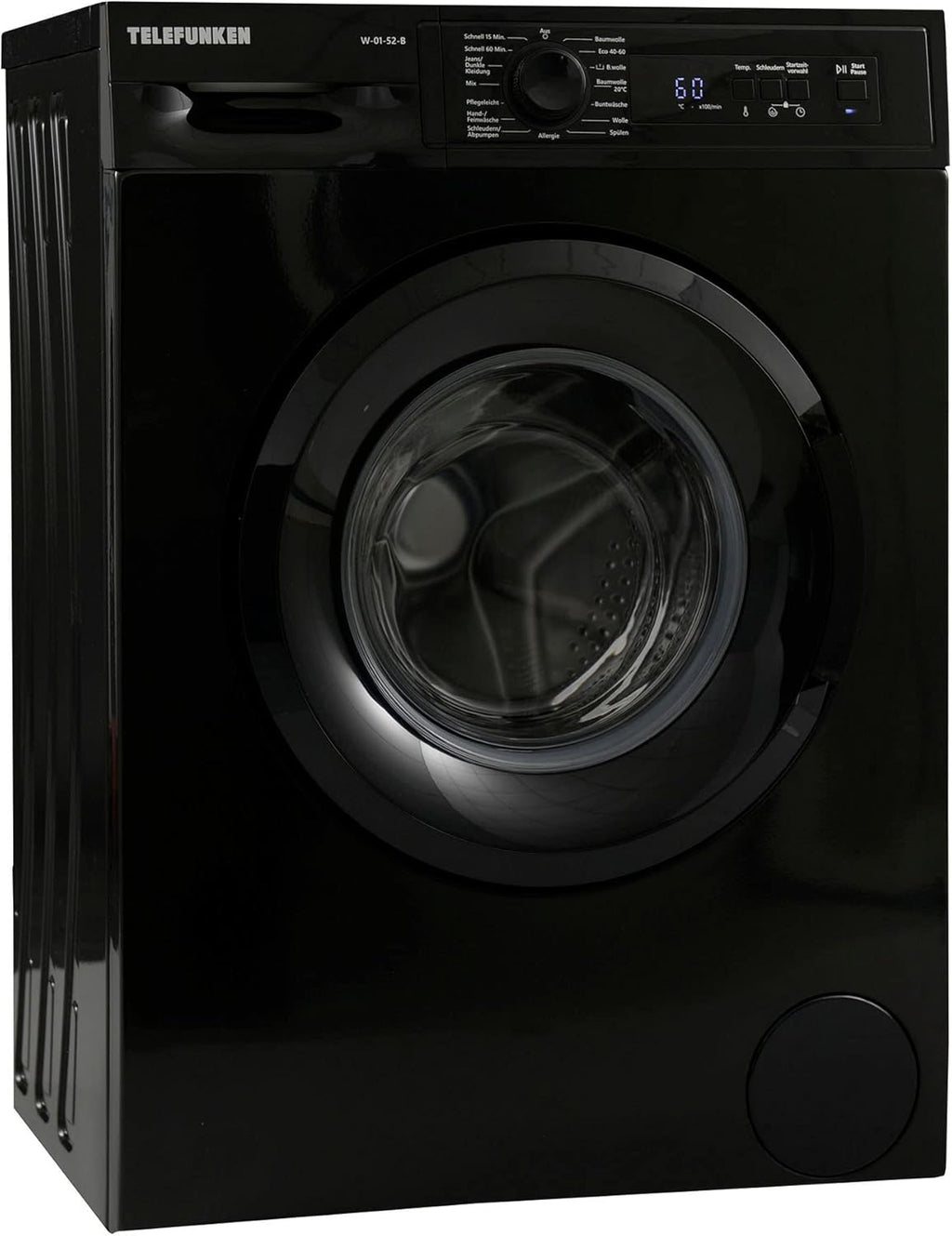 Telefunken W-01-52-W Waschmaschine (5 kg / 1000 U/Min) mit Mengenautomatik und Überlaufschutz / 15 Programme/Startzeitvorwahl/weiß