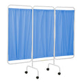 Panel Portable Privacy Screen Periwinkle Blue, Vinyl|Hospital