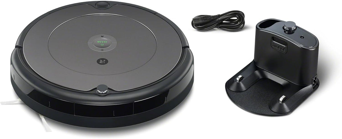 iRobot Roomba Combo Essential Saug- und Wischroboter (Y0112), leistungsstarkes Saugen und Wischen, 4-Stufen-Reinigungssystem, 3 Saugstufen, Spot-Cleaning, steuerbar über App, Tasten oder Sprache, Wei
