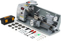 CREWORKS Metalldrehmaschine 750W Drehmaschine 8x16 Zoll Tischdrehmaschine 210x400MM Drehbank Metall 2500 RPM Mini-Metalldrehmaschine für Metallbearbeitung Metal Lathe (8 x 16 Zoll)