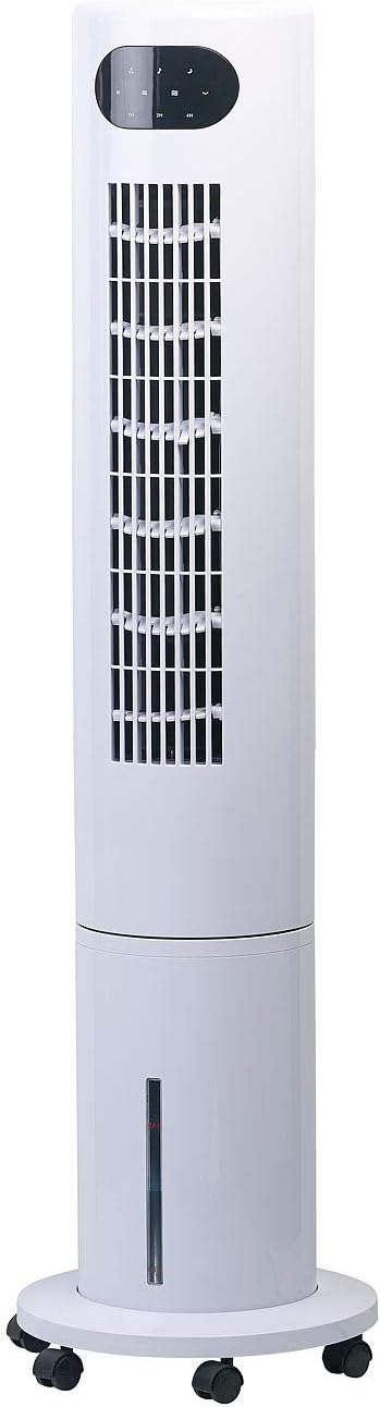 Sichler Haushaltsgeräte Ventilator Kühlung: 3in1-Turmventilator, Luftkühler & -befeuchter, 80° Oszillation, 40 W (Ventilator mit Kühlfunktion, Turmventilator mit Kühlung, leise)
