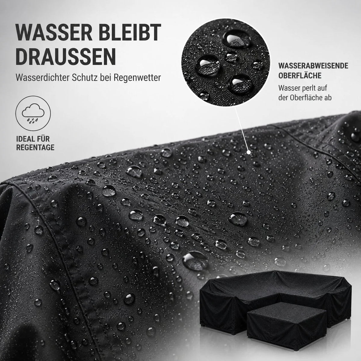Wetterfeste Gartenmöbel Abdeckung | Regenschild