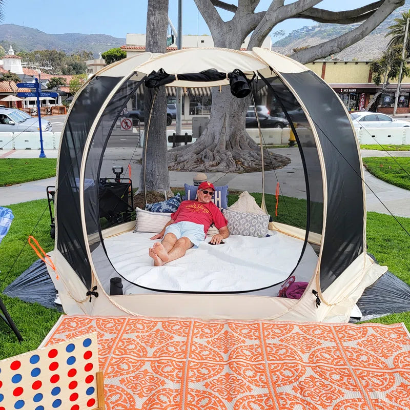 Screen House Tent Pop-Up, Portable Screen Room Canopy Instant Screen Tent with Carry Bag 78" H x 120" W x 120" D
