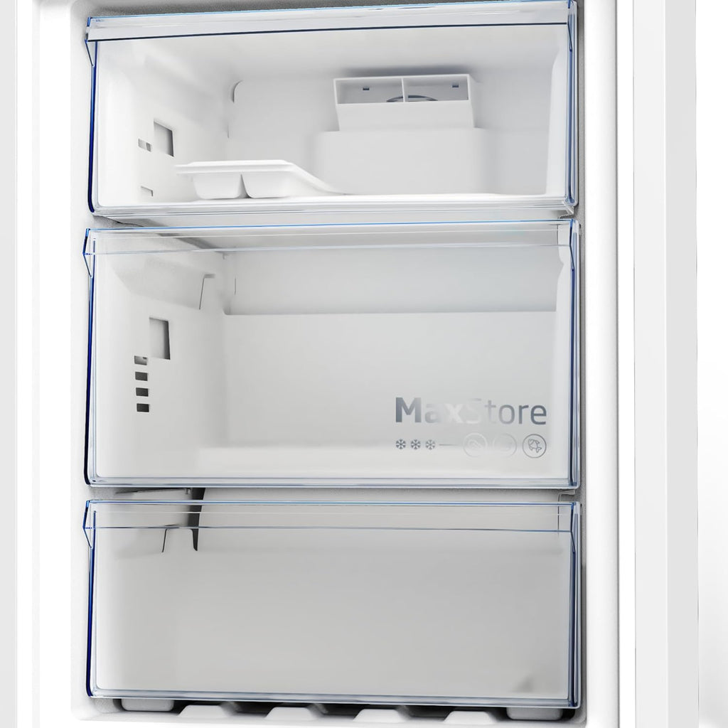 Beko B7RCNE408HG freistehende Kühl/-Gefrierkombination, 355 l Nettovolumen, 249 l Kühlen, 106 l Gefrieren, NoFrost, AeroFlow, HarvestFresh, Multizone, 3 Gefrierschubladen, Manhattan Gray