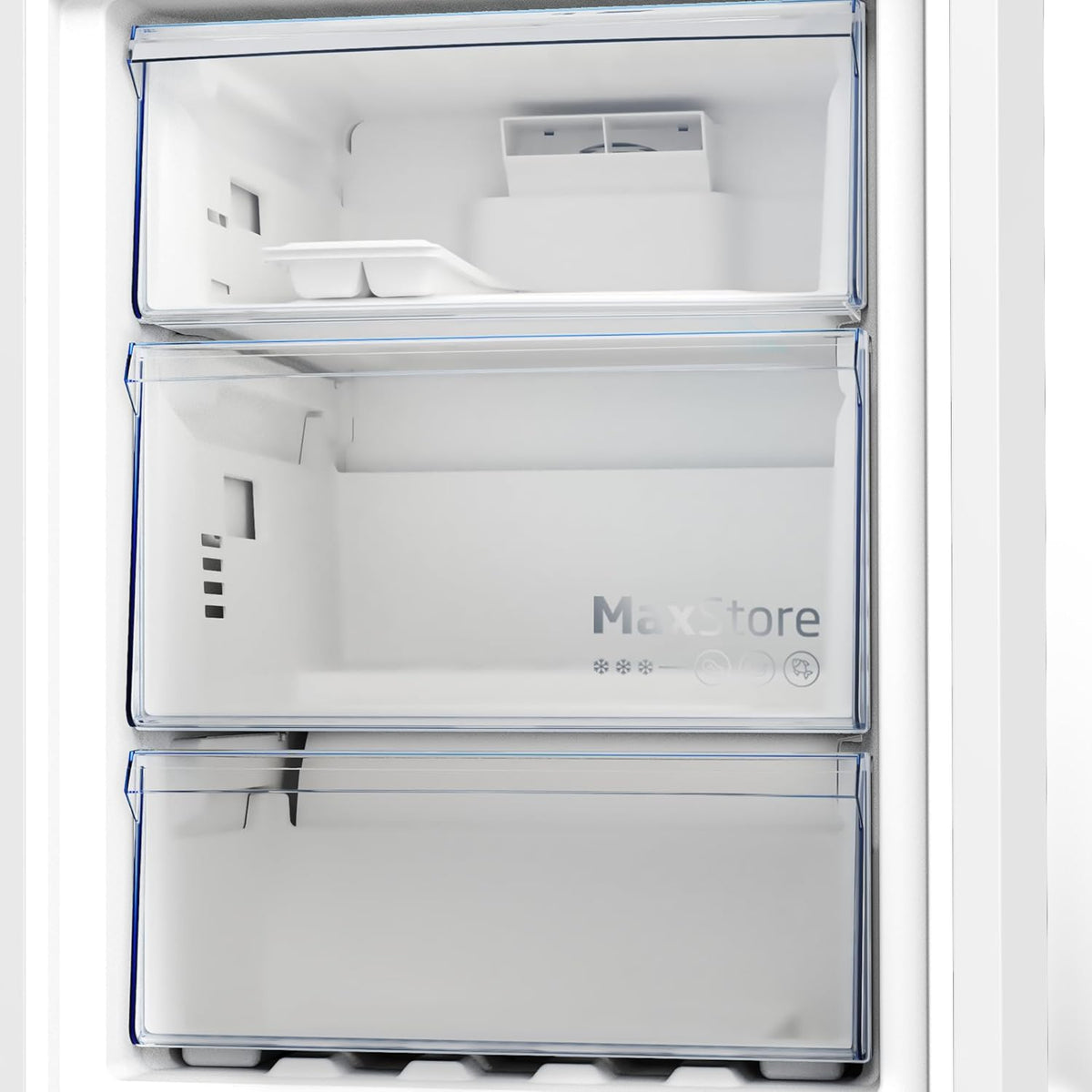 Beko B7RCNE408HG freistehende Kühl/-Gefrierkombination, 355 l Nettovolumen, 249 l Kühlen, 106 l Gefrieren, NoFrost, AeroFlow, HarvestFresh, Multizone, 3 Gefrierschubladen, Manhattan Gray