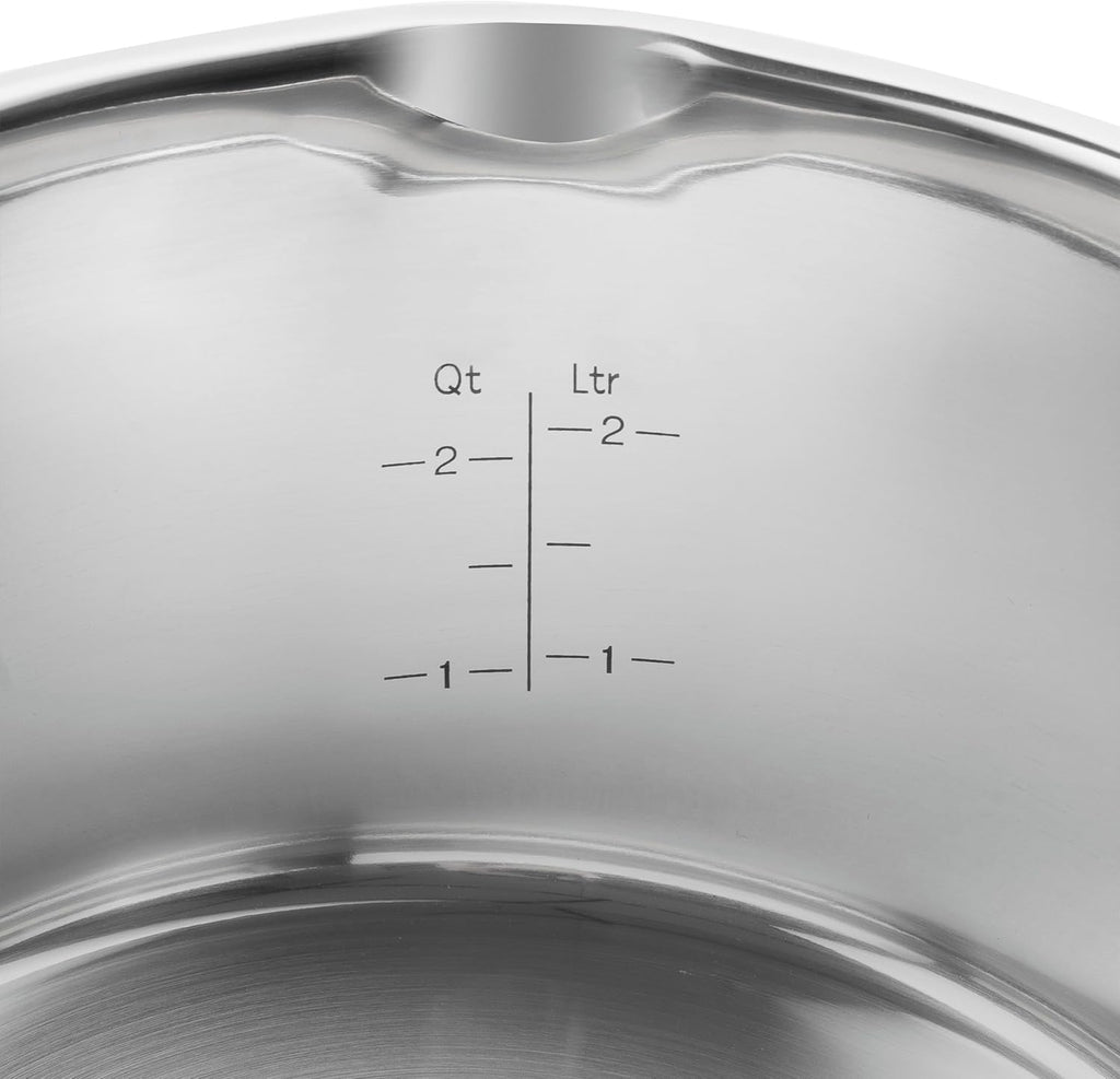 ZWILLING Simplify Kochtopf-Set 5-teilig, Mit Ausgießfunktion, Stay-Cool-Griffe, Induktionsgeeignet, Edelstahl, Silber