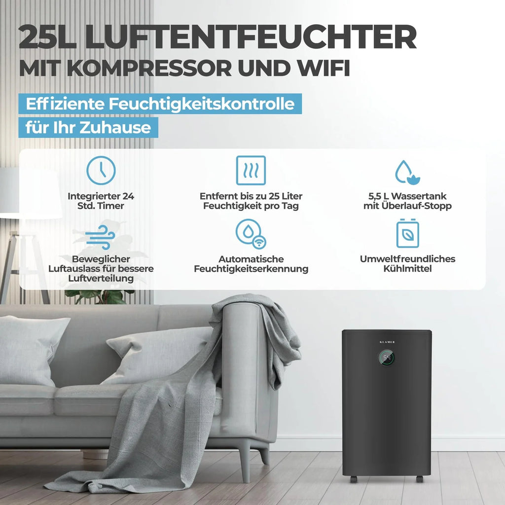 Luftentfeuchter (HEPA + Wifi)