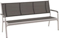 Kettler BasicPlus 3er Bank, Silber/anthrazit, Alu/Textilene, 67 x 97 x 191, 0310612-0000