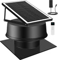 Solarbetriebener Dachventilator - 42W 59465 L/min Intelligenter Solar-Dachlüftungsventilator 1300RPM Hochgeschwindigkeits Solar Abluftventilator mit Fernbedienung für Gewächshäuser, Schuppen, Garage