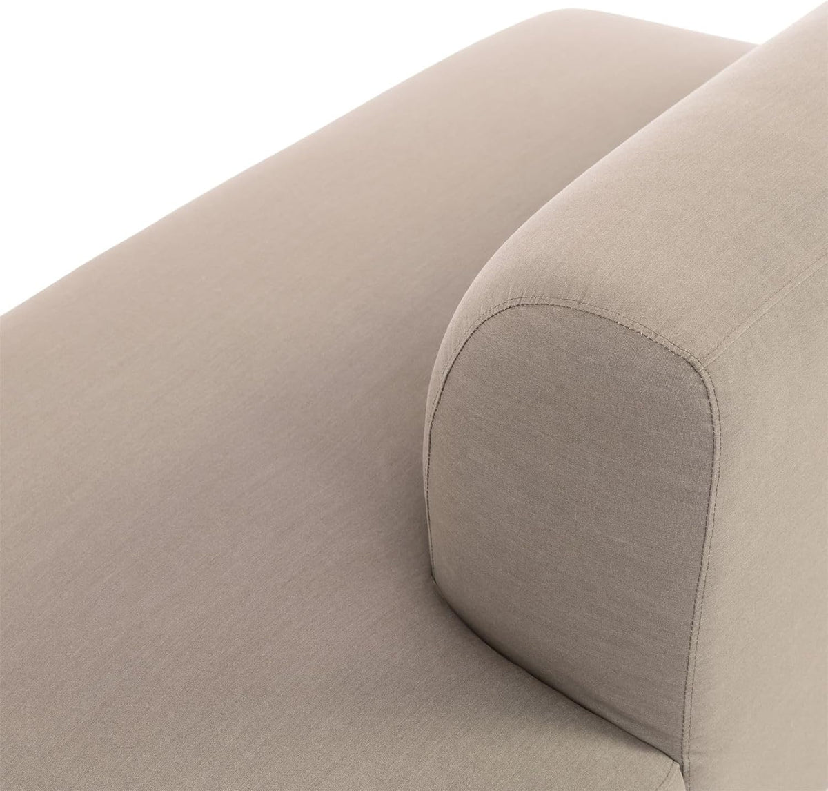 IDIMEX Outdoor-Sofa Calabria gepolstert, Beige – mit gemütlicher Polsterung für Ihre Gartenlounge aus wetterfestem Stoff und robustem Aluminium für Terrasse oder Balkon
