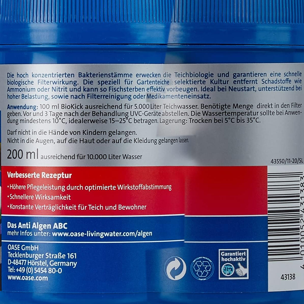 OASE 50499 Druckfilter BioPress Set 4000, Teichfilter Filterset zur effektiven und raschen Algenbekäpfung, Komplettset inkl Filterpumpe und UVC Klärer