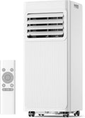 Mobile Klimaanlage 7000 BTU, 4-in-1 Klimagerät mit Abluftschlauch & 4m Fensterabdichtung für Schiebefenster & Kippfenster, Ohne Bohren, Kühlen & Entfeuchten, 25m², Polarweiß