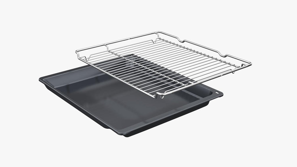 Siemens HB572ABS4 iQ300 Einbau-Backofen, 60 x 60 cm, LED-Touchbedienung, cookControl10, 3D-Heißluft, Umluftgrill, Schnellaufheizung, Pyrolyse, activeClean, Kindersicherung, Edelstahl