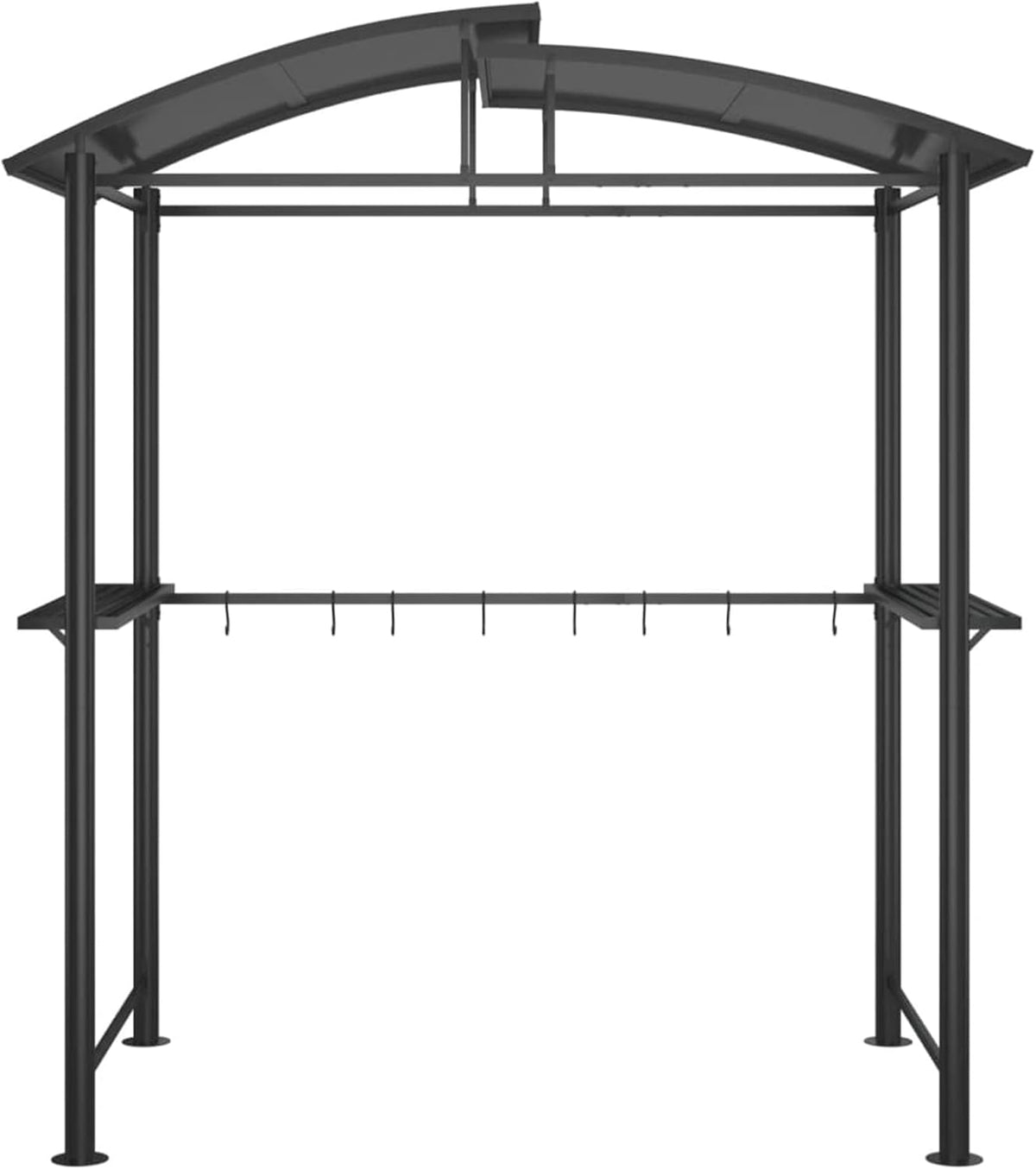 Festnight Grill Pavillon Wasserdicht 210x114x230 cm Grillpavillon Grill Unterstand Outdoor Grillhütte Grillunterstand Wetterfest BBQ Gartenlauben Winterfest Garten Terrasse