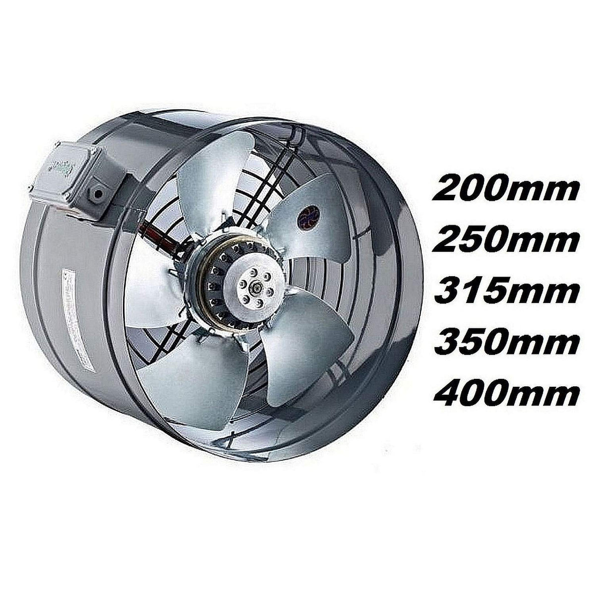 355mm Industrie Rohrventilator Kanallüfter Kanalventilator Rohrlüfter Rohrgebläse Rohrventilator Axial Ventilator Axialventilator Rohr Kanal Gebläse Metall-lüfter Kanalgebläse