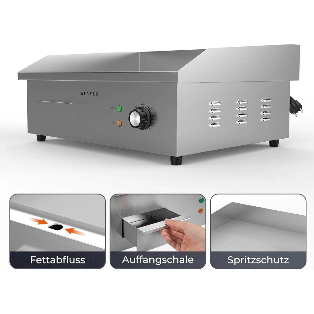 Elektrogrill Edelstahl 3000