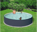 HANSEATIC Set (6-tlg.): Rundpool »Anthrazit« inkl. Sandfilteranlage (in 6 Größen) 90 cm x 300 cm