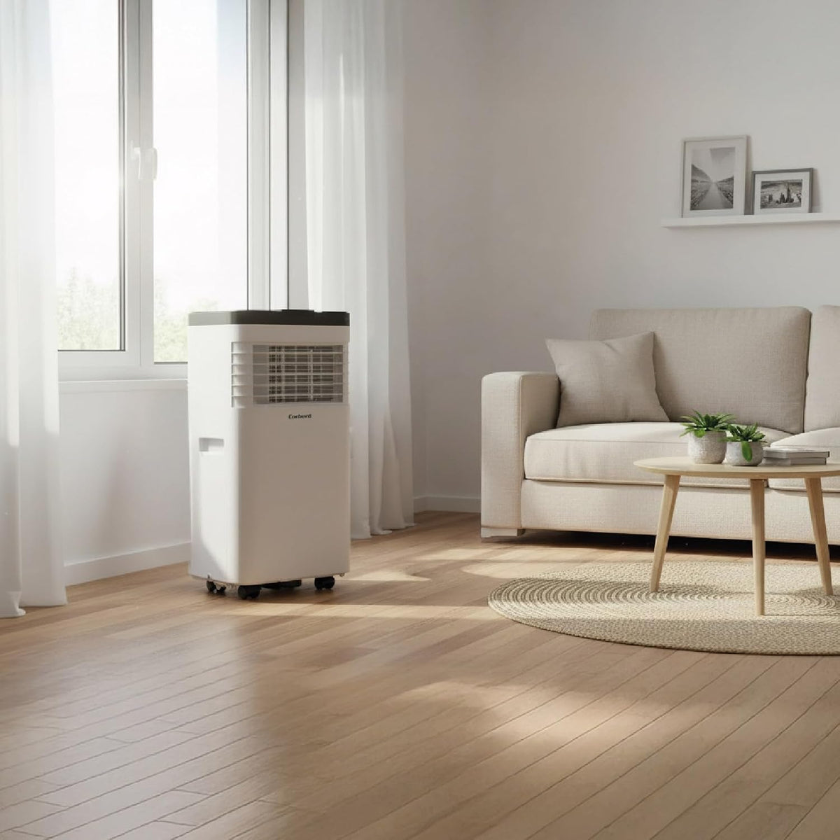 Corberó 3-in-1-Klimaanlage mit Fernbedienung | CPC09 | 2600 W | 12-18 m² | 16-31 °C | Kühlung | Heizung | Entfeuchtung | 2 Geschwindigkeiten | 24h Timer