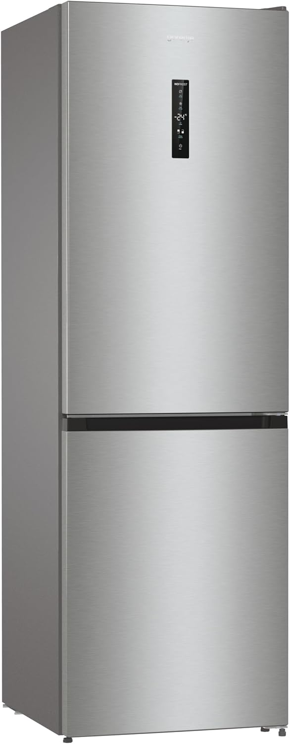 Gorenje NRK61CA2XL4Z Kühl-Gefrierkombination/NoFrostPlus/Multiflow 360° / ConvertZeroZone/AdaptTech/LED Display / 185 cm/Kühlteil 255 l/Gefrierteil 106 l / 35 dB/EEK: C/Edelstahl