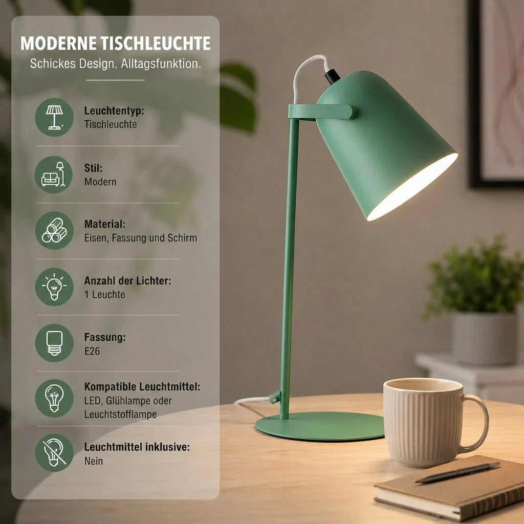 Tischlampe im Bucket Design aus Metall | Macaronaire
