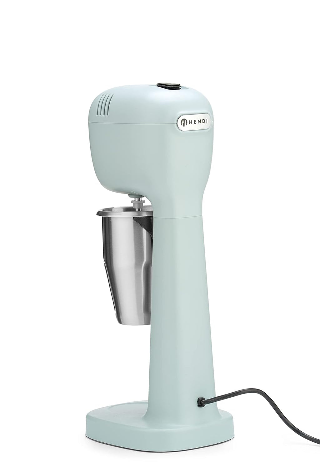 HENDI Milchshake Maker, Inkl. 2 Mixbechers (Edelstahl und Polykarbonat) und 4 austauschbaren Rührwerken, Drink mixer, Frappés, Getränkemixer, 230V/400W, 170x196x(H)490mm, Karamell