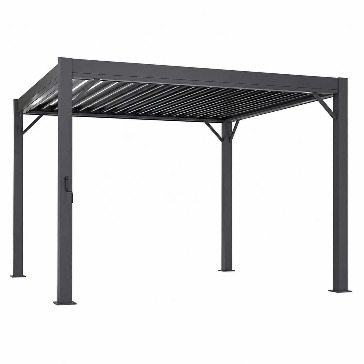 Aluminium Pergola Rechteckform 300x400 cm Anthrazit