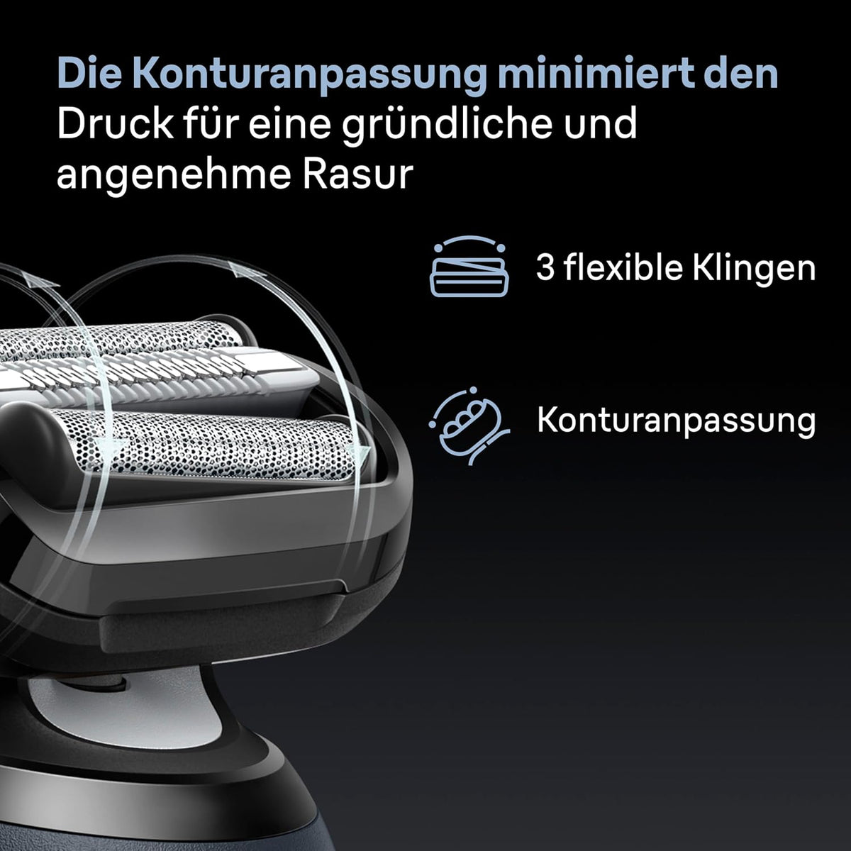 Braun Series 6 Elektrorasierer Herren, Rasierapparat mit 60 Min. Akku, 4in1 SmartCare Reinigungsstation, +2 Aufsätze, Kabelloser Nass- und Trockenrasierer für Männer, Wasserdicht, 62-S7650cc, Silber