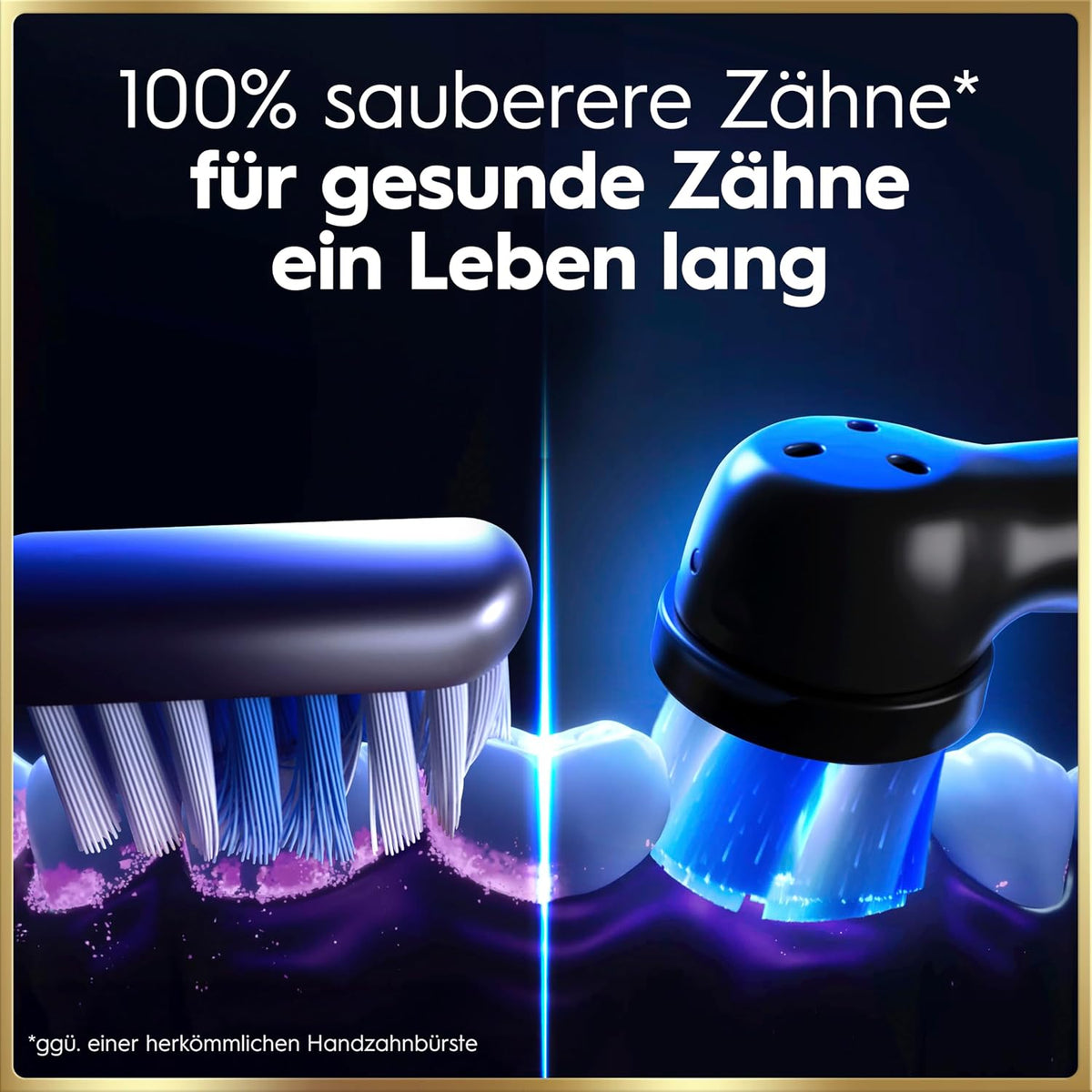 Oral-B iO Series 9 Elektrische Zahnbürste — Electric Toothbrush, Inkl. 1 Aufsteckbürste — 7 Modi für Zahnpflege, CHIP Testsieger (11/25), Designed by Braun, Dunkelblau